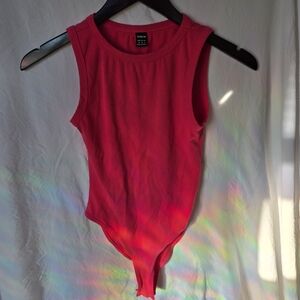 SHEIN Women's Vibrant Red Bodysuit